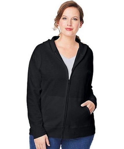 just my size ecosmart women's plus fleece hoodie, full zip women Just My Size