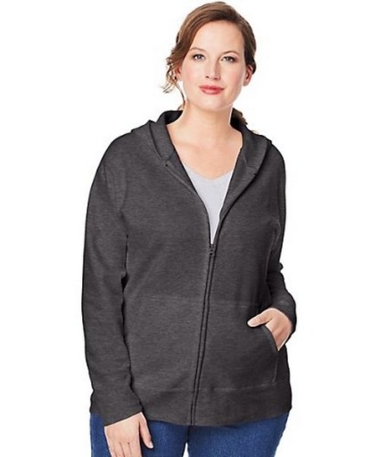 just my size comfortsoft ecosmart fleece full-zip women's hoodie women Just My Size