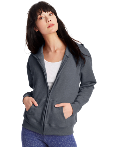 hanes comfortsoft ecosmart women's full-zip hoodie sweatshirt women Hanes