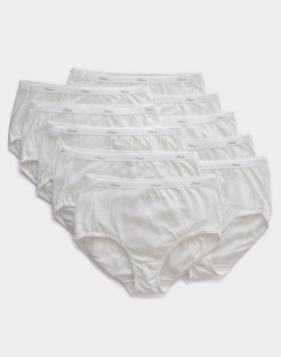 hanes women's breathable cotton brief underwear white 10-pack women Hanes