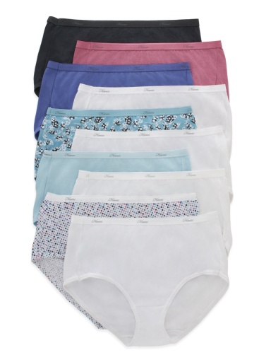 hanes women's cotton assorted briefs 10-pack women hanes