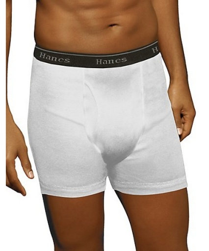 hanes classics men's tagless no ride-up boxer briefs with comfort flex waistband 2x-4x  2-pack men Hanes
