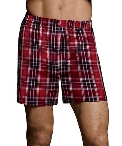 Hanes Ultimate Men's TAGLESS® Tartan Boxers with Comfort Flex® Waistband 5-Pack men Hanes