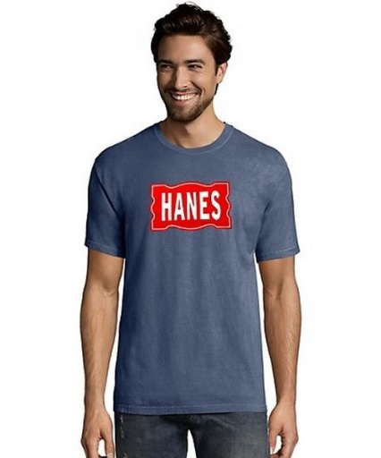 hanes men's comfortwash retro flag short sleeve t-shirt men Hanes