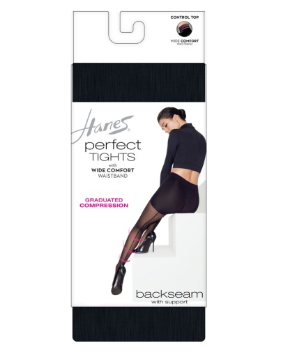 hanes perfect tights with compression backseam and control top women Hanes