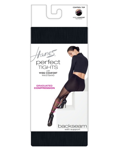 hanes womens perfect tights with compression backseam and control top women Hanes