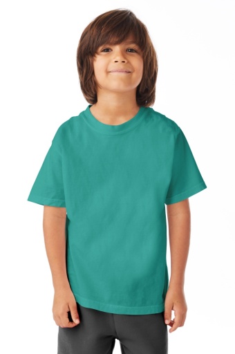 hanes kids' garment dyed cotton t-shirt youth hanes
