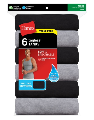 Hanes 6-Pack Hanes A-Shirt Tanks