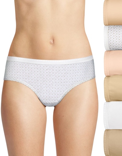 hanes ultimate cotton hipster 6-pack women Hanes