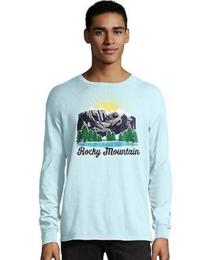 hanes men's comfortwash rocky mountain national park long sleeve t-shirt men hanes