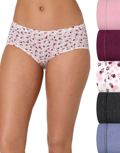 hanes ultimate comfortsoft women?€™s hipster underwear, 5-pack women hanes