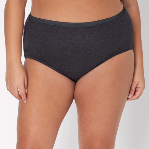 hanes just my size women's cotton high brief underwear 6-pack (plus size) women Hanes