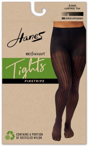pinstripe control top tights women Hanes